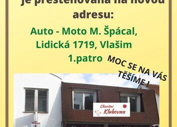 Znovu otvíráme Charitní klubovnu, navíc v nových prostorách