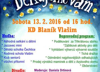 Benefiční koncert Děkujeme Vám! 2016