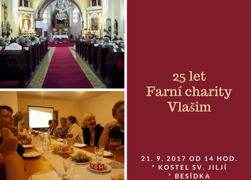 Oslava výročí 25 let Farní charity Vlašim