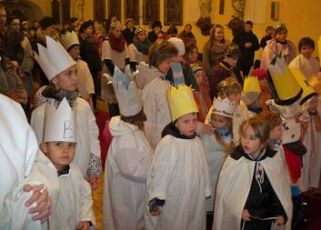 Žehnání tříkrálovým koledníkům