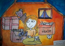 Adéla - Dávám hračky do dětského domova