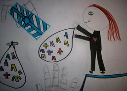 Klára - Až budu velká, budu pomáhat lidem tak, že jim daruji oblečení.