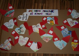 společné dílo žáků MŠ a ZŠ Louňovice p. Blaníkem