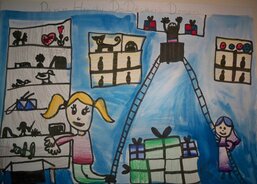 Štěpánka - Dávám hračky do Děckého Domova