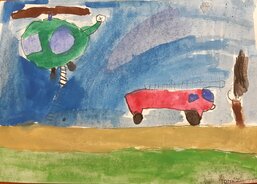 I. Srb Tomáš; Vrtulník a hasiči jedou