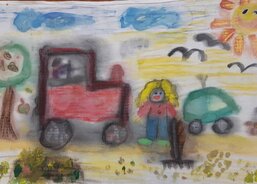 I. Tvrdíková Karolína; Úklid zahrady