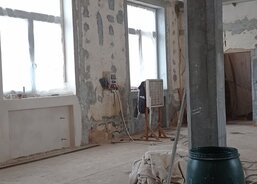 Komunitní centrum - štukujeme