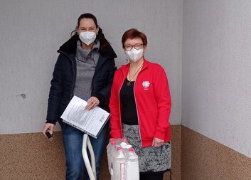 Dezinfekce pro klienty Charity Vlašim