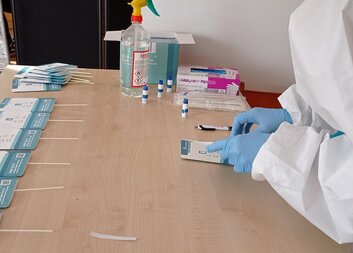 Testování a testovací místo Charity ve Vlašimi