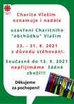 obchůdek zavřeno