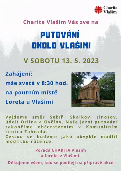 putování okolo Vlašimi