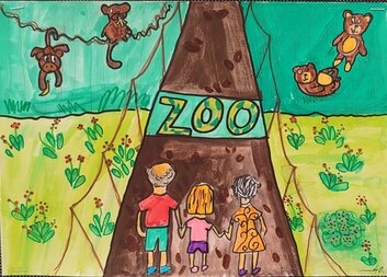 Výstava výtvarných děl v Komunitním centru Zahrada