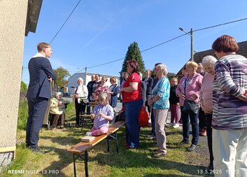Májová pobožnost u kapličky v Bolince se vydařila