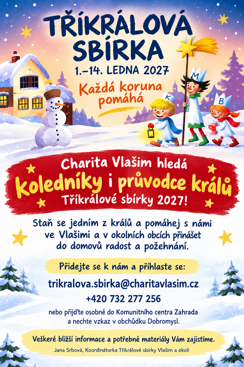 Tříkrálová sbírka ve Vlašimi Tříkrálová sbírka ve Vlašimi